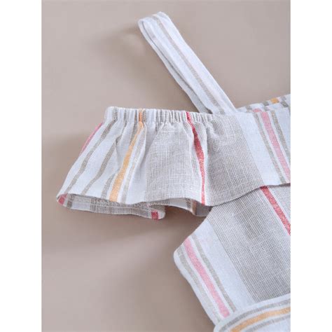 Buy Hopscotch Multi-Color Striped Button Casual Dress Online