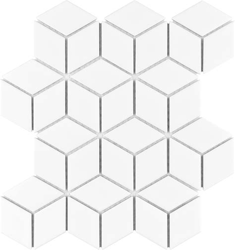 SomerTile Metro Rhombus Matte White 10-12 x 12-18 India | Ubuy
