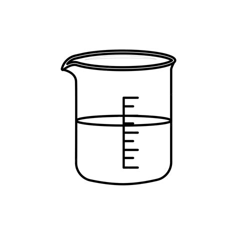 Beaker glass | Premium Vector