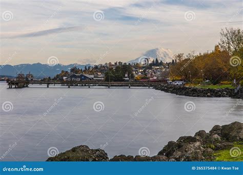 Landscapes of Lake Tapps Park in Spring Stock Photo - Image of ...