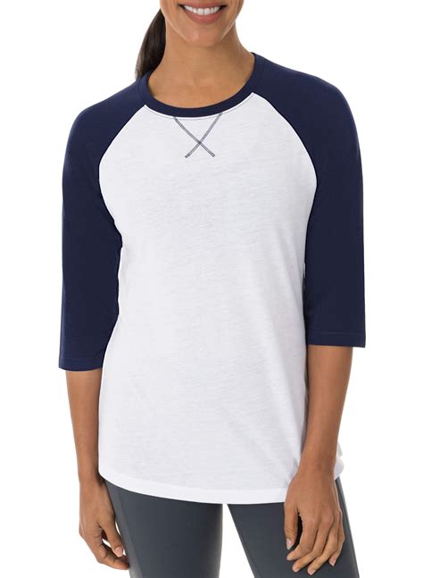 Athletic Works Women's Core Active Baseball T-Shirt - Walmart.com