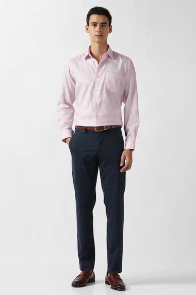 Buy Men Pink Textured Full Sleeves Wedding Shirt Online - 40005603 ...