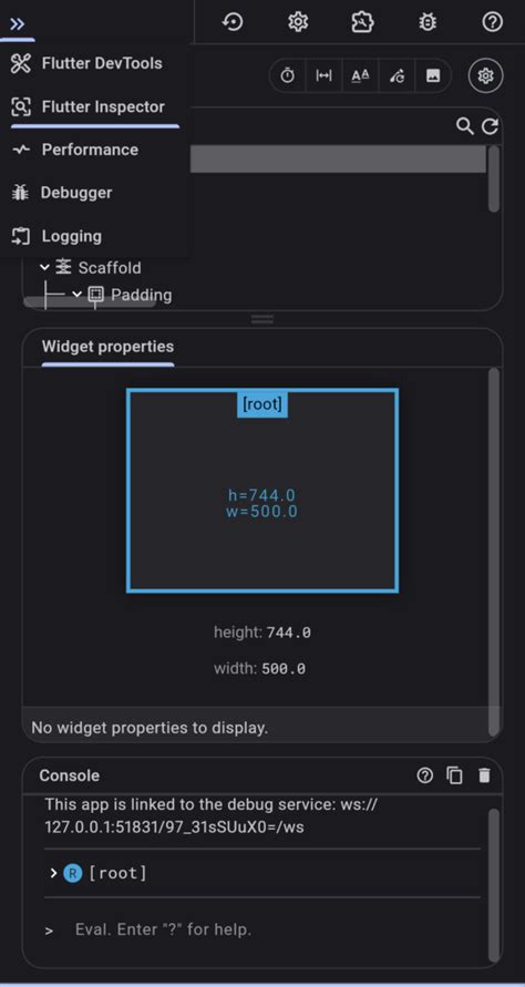 How to Debug in Flutter 的图像结果