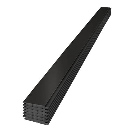 Buy 1 in. x 6 in. x 8 ft. Timeless Midnight Black Smooth Nickel Gap ...