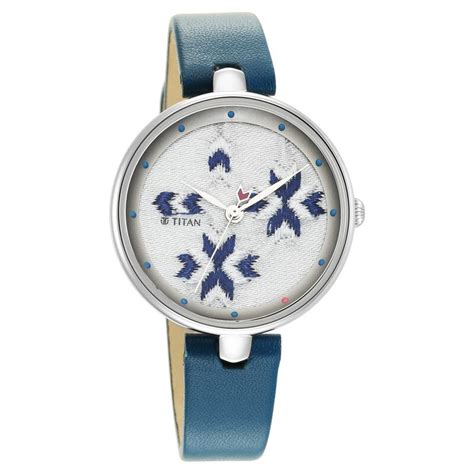 Buy Online Titan Punjab Collection White Dial Analog Leather Strap ...