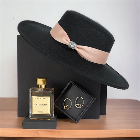 Chokore Special 3-in-1 Gift Set for Her (Hat, Earrings, & Perfume, 100