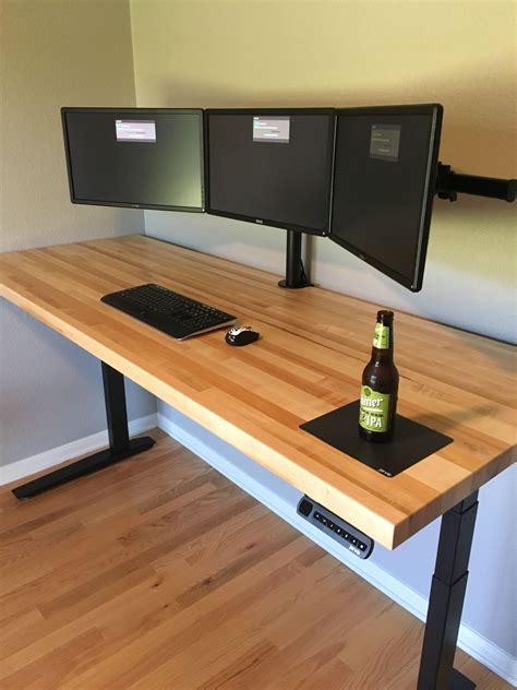 Image result for Butcher Block Computer Desk