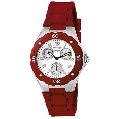 Invicta Women | Invicta 0701 Angel Collection Red Multi-Function Watch ...