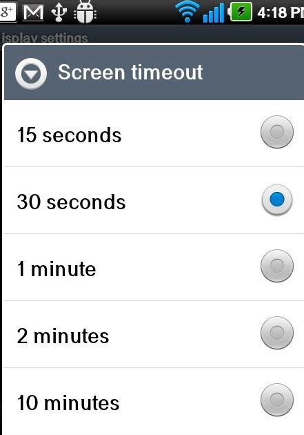 Image result for Adjusting Screen Timeout