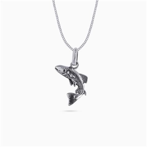 Pure Silver Fish Pendant – Sterling Dolphin Dollar Design
