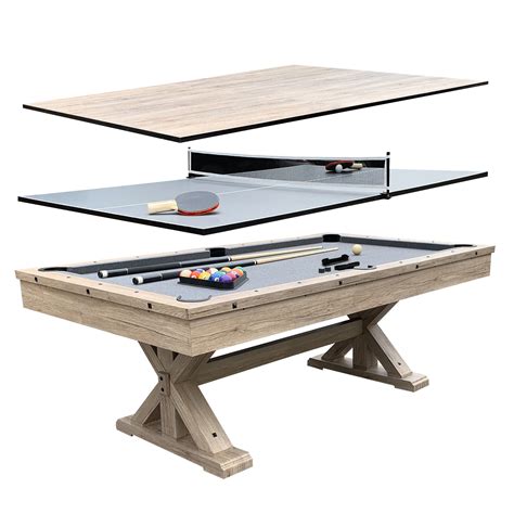 Freetime Fun 7ft 3 in 1 Multi Game Combo Pool Table with Dining and ...