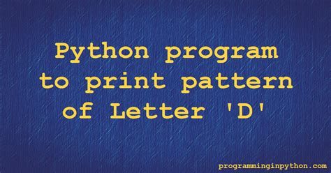 How to Form a Letter D in Python 的图像结果