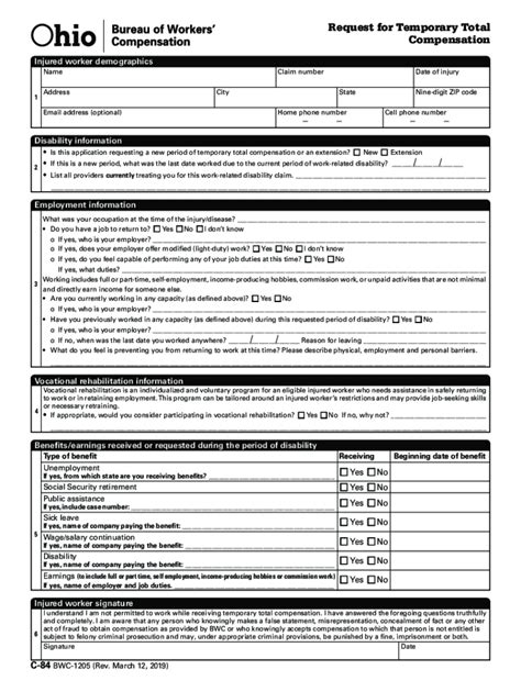 2019-2026 Form OH C-84 Fill Online, Printable, Fillable, Blank - pdfFiller