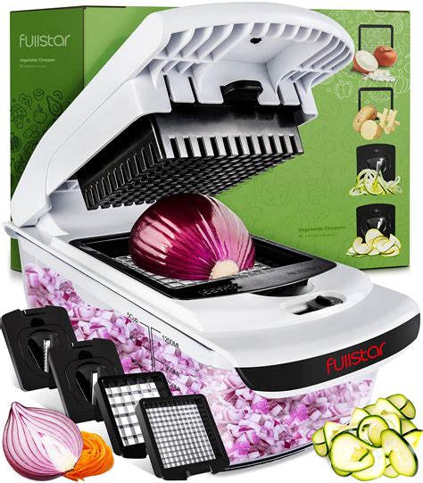 Fullstar Vegetable Chopper - Spiralizer Vegetable Slicer - Onion ...