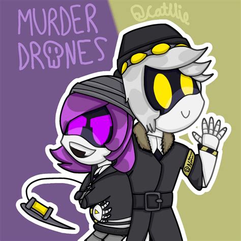 MURDER DRONES N AND UZI FANART by Catlliecatartist on DeviantArt