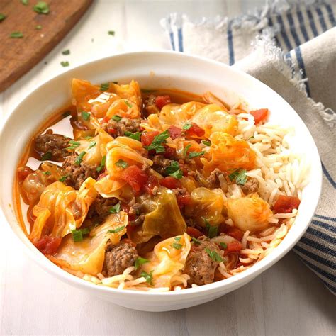 Slow-Cooker Cabbage Roll Soup Recipe
