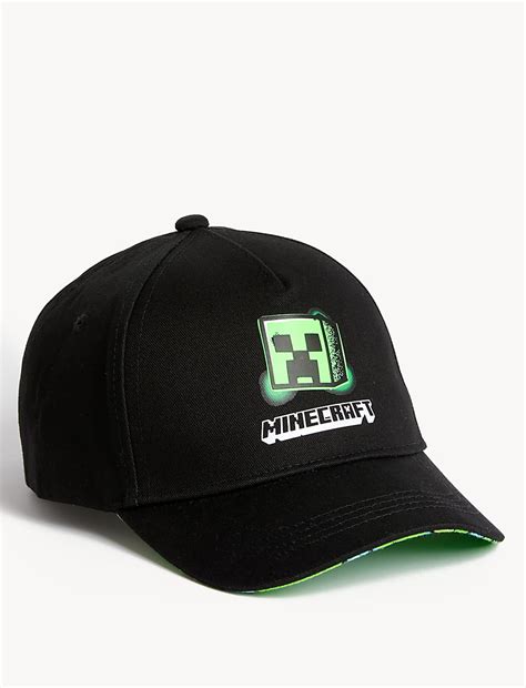 Buy Kids' Pure Cotton Minecraft™ Baseball Cap at Marks & Spencer