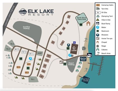 Resort Map | Elk Lake Resort | Elk Lake Bend, OR