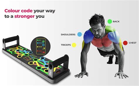 Buy Stoga Push-up Board | Color-Coded, Multi-Angle Push-Up Trainer ...