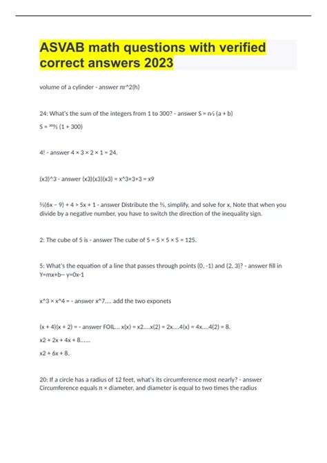 ASVAB Math Questions 的图像结果