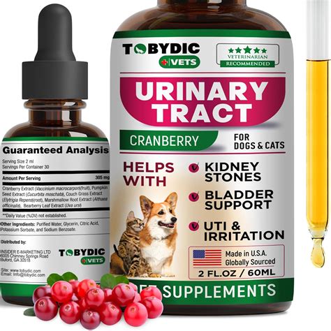 Amazon.com : Cat & Dog Natural UTI Medicine & Urinary Tract Infection Treatment with Cranberry ...