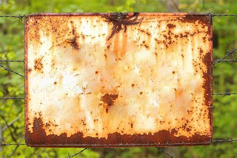 Image result for How to Clean a Rusty Sign