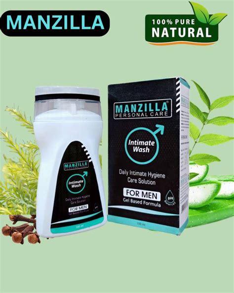 Manzilla Intimate Wash For Men | With Aloe Vera & Tea Tree Oil | 100 % ...