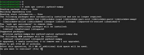 Image result for Ubuntu Install Python Numpy