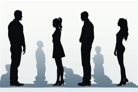 Group of People Standing in Perfect Composition 的图像结果