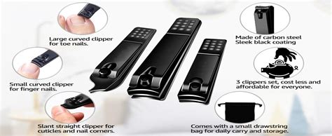 Buy INSIME Nail Cutter Set - Big & Small Toe Nail Clippers for Men ...