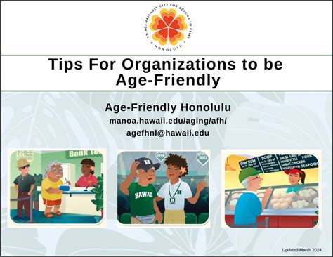 Age-Friendly Honolulu - Center on Aging