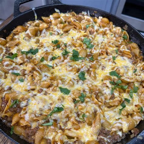 Cheesy Enchilada Hamburger Helper - Cooking in the Midwest