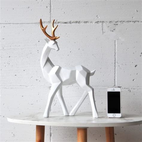 Small Animal Statues Home Decor Modern Style Gold Decorative Ornaments ...