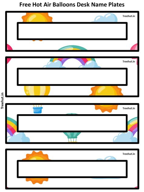 Free Hot Air Balloons Bulletin Board Decorations and Craft Printables #268