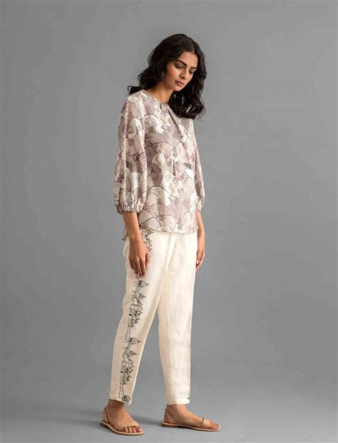 Shop Pichwai Printed Linen Top | latest tops by Ancestry