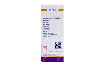 Lecet 2 5 Mg Syrup 60 Ml - Uses, Side Effects, Dosage, Price | Truemeds