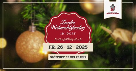 Zweiter Weihnachtsfeiertag im Dorf, Winterdorf Bayreuth, 26 December ...