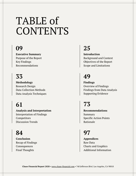 Image result for Book Table of Contents Example