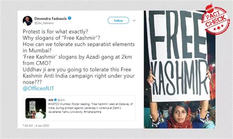 "Free Kashmir" Poster Lands Mumbai Writer In Political Soup | BOOM