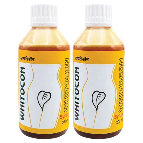 Buy Whitocon Syrup Pack of 2 I Ayurvedic Leucorrhoea Medicine I Women ...