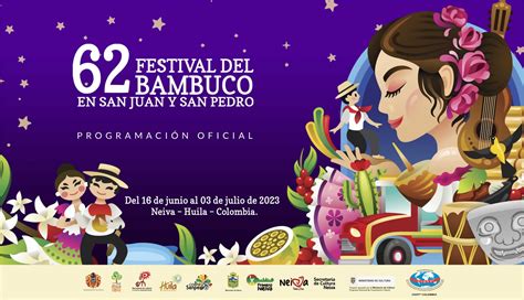 Programación del 62° Festival del Bambuco en San Juan y San Pedro en el ...