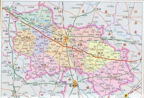 夏邑行政地图展示_地图分享
