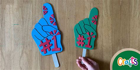 Sports Foam Finger DIY Craft | Twinkl Crafts (teacher made)