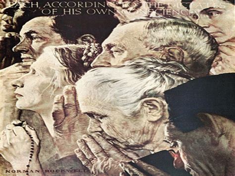 Norman Rockwell Four Freedoms Poster