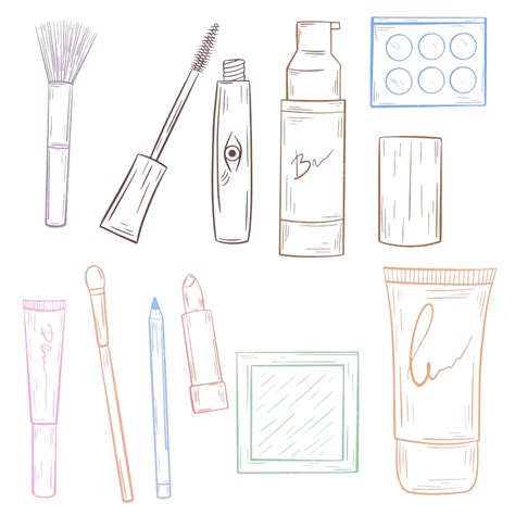 Cosmetics Sketch PNG, Vector, PSD, and Clipart With Transparent ...