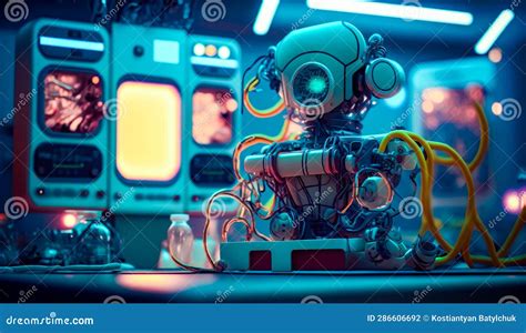 Robot Work On Computer with Table 的图像结果