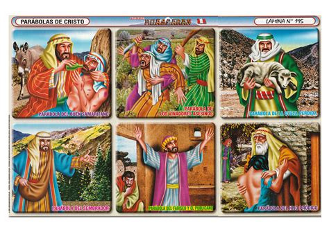 Descargar Lamina Escolar de PARABOLAS DE JESUS - Robnei