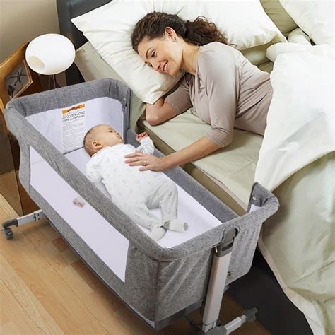 Amazon.com: Kisdream Baby Bassinet Bedside Co-Sleeper Bed: Portable ...