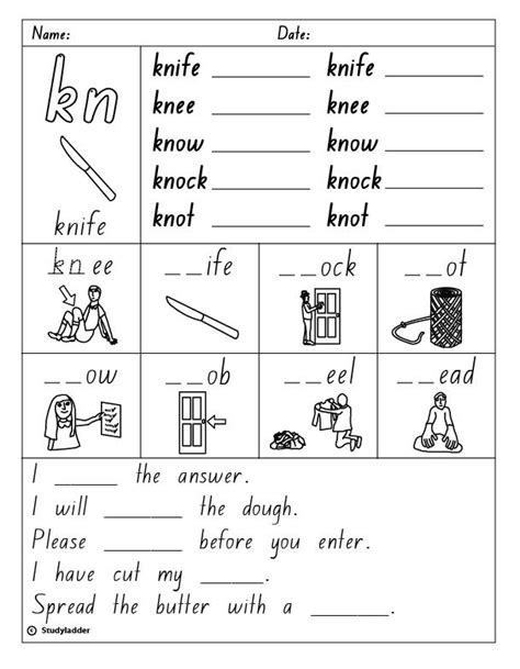 Consonant Digraph "kn" - Studyladder Interactive Learning Games