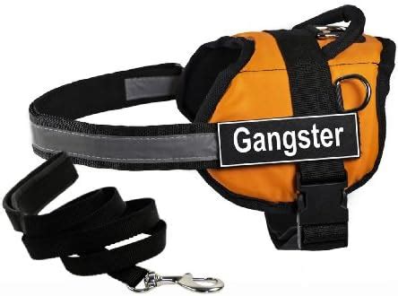 Dean & Tyler's DT Works Orange "GANGSTER" Harness with , Medium, and ...
